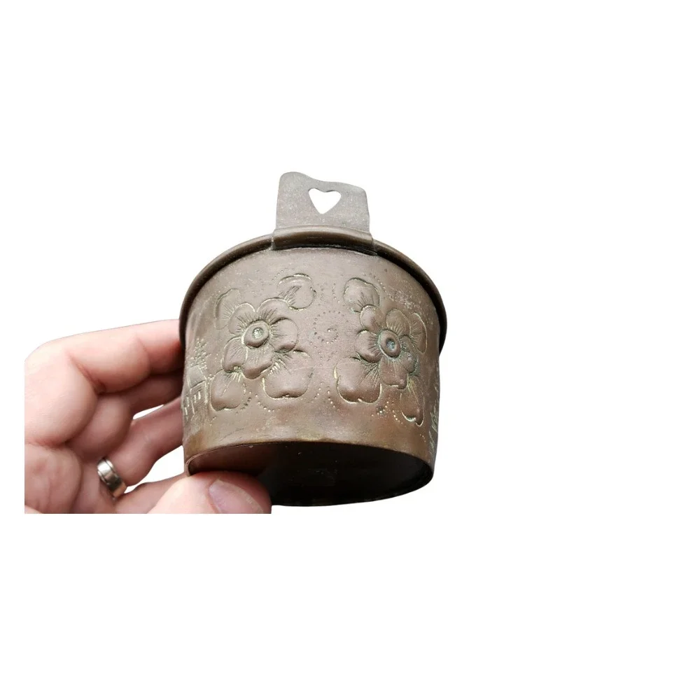Rare Antique Klaas Dijkstra Sneek Jardinière Pot Copper-Brass Friesche Folk Art
